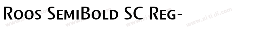 Roos SemiBold SC Reg字体转换